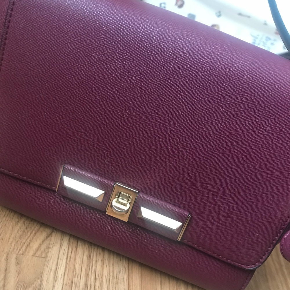 Purple Structured Purse - Picture 4 of 7
